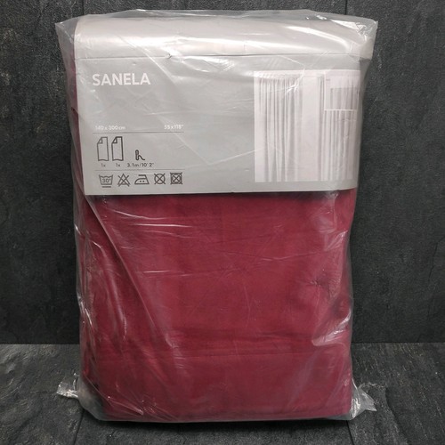Ikea sanela curtain burgundy - ikea,