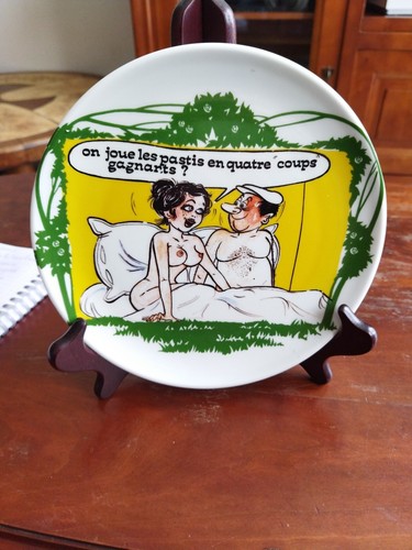 Assiette humoristique - assiette,