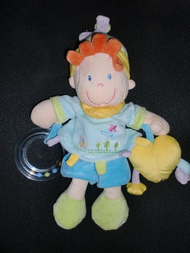 Doudou peluche garçon bleu - peluche,