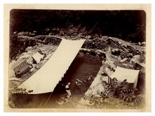 Asie, Hommes dans un piscine