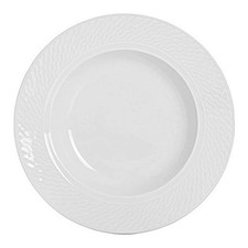 Assiette Fruits Panama Blanc