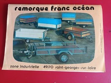 Ancien Catalogue Pour Remorque Auto FRANC OCEAN St-Georges-sur-Loire