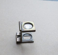 Ancienne petite loupe pliante en laiton Compte Fil