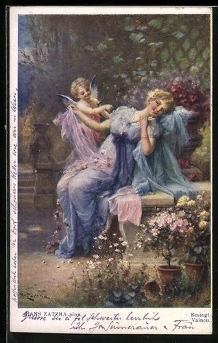 Carte postale artiste - carte,