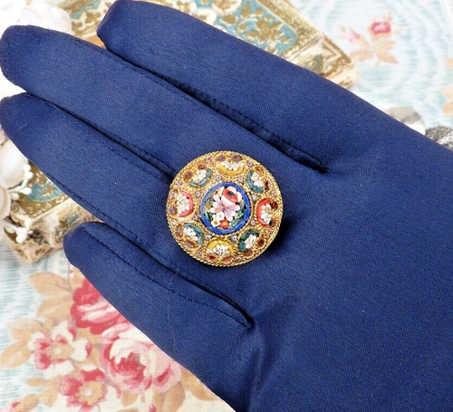 Ancienne broche décor - broche, de