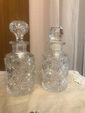 2 ANCIENS FLACONS PARFUM CRISTAL