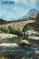 affiche 1960 - CORSE - LA MONTAGNE : RÉGION DU NIOLO - DRAEGER TOURISME