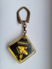 RARE Porte Clé Noir transparent - FENWICK Treuil électrique hydraulique Key Ring