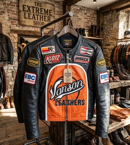 Vanson leather racing jacket - vanson,
