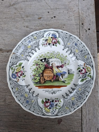 Assiette parlante faience - assiette,