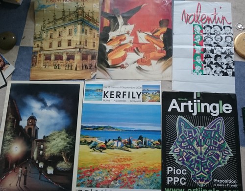 Lot affiches expositions - lot, d’affiches