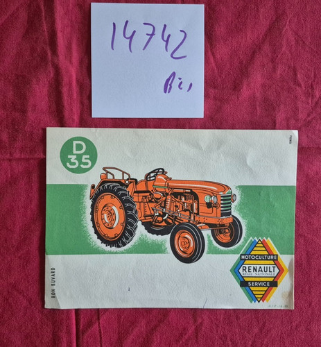 14742 bis buvard tracteur - n°14742,