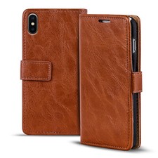 Housse de Protection Livre Coque Pour Apple IPHONE XS Max Étui Portable Pliage