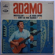 ADAMO "Inch' Allah" EP 7" France 1967 - 3 titres