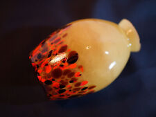 CLICHY - Verrerie de Clichy - Joli vase LAMPE tacheté - verre soufflé - XX