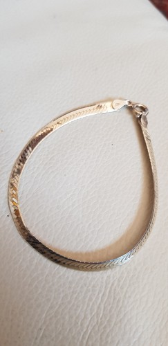 Bracelet vintage chaîne - bracelet, plate