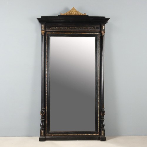Miroir ancien bois - ancien, ebanisé