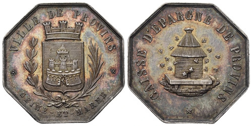 Médaille argent ville - médaille, «