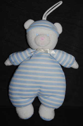 Peluche doudou ours blanc - doudou,