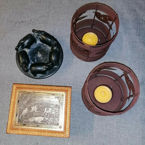 Coffret bois dessus scene - , de