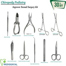 Gamme De Podologie Incarné Soin Pieds Épais Ongle Chirurgie Procédure Kit