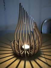 photophore Bois Découpe Laser 