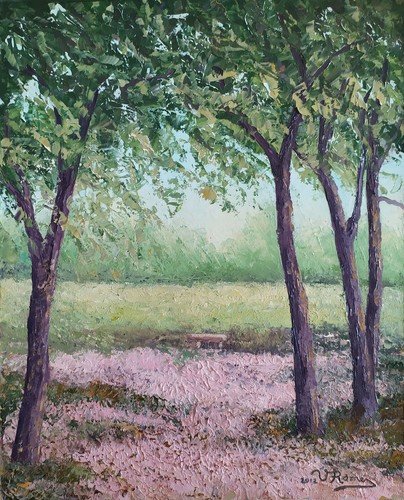 Tableau huile sur toile - ,