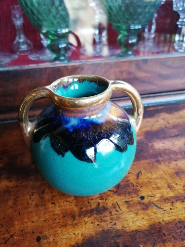 Petit vase pot double - , anses