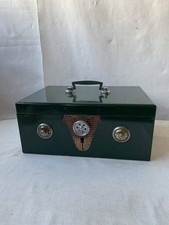 Caisse enregistreuse en fer, coffre-fort portable, ancien, vintage, antiquité...