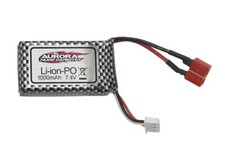 Batterie LiPo 7.4V 1000mAh avec connecteur T et chargeur USB pour modèles RC,...