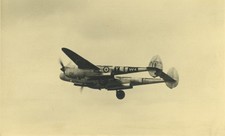 France Aviation Airplane Lockheed P-38 Lightning W-4 Old snapshot Photo 1950 #2