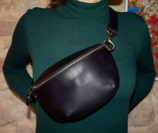 Sac banane femme en cuir de qualité, sac femme en cuir pour voyage, sac ceinture