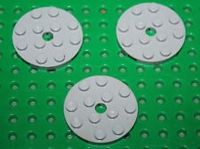 Lego 3 MdStone Plate Round 4x4