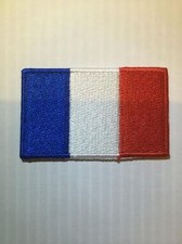 Patch écusson brodé Drapeau FRANCE FRENCH Thermocollant Backpack sac à dos 6x3,5