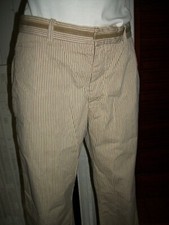 Pantalon droit coton beige