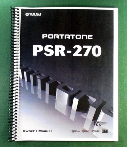 Yamaha psr 270 instruction - yamaha, psr-270