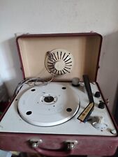 VALISE ELECTROPHONE TOURNE DISQUE  MELOVOX TOURNE,HAUT PARLEUR OK,BRAS A REVISER