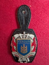 insigne de pompiers,pucelle,Sapeurs pompiers de Verdun (11i)