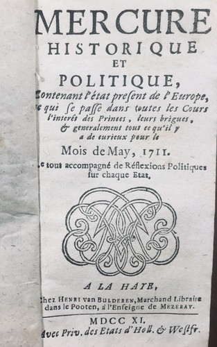 Swiss 1711 chur - 1711, death