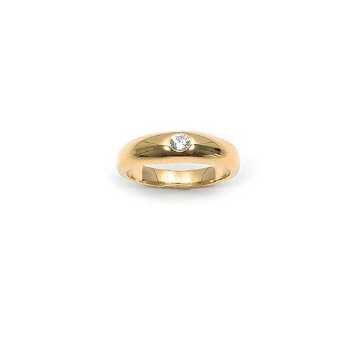Bague alliance jonc zirconium - jonc,