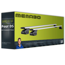 Porte-Bagage pour DS DS 3 Crossback E-Tense Menabo Omega Plus Barre de toit TOP