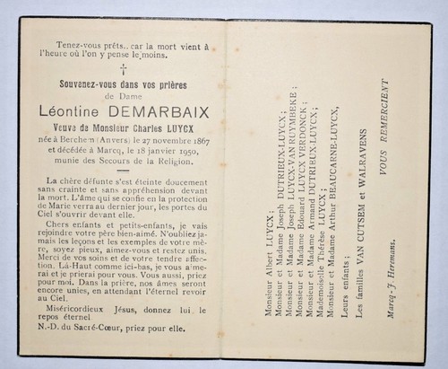 Leontine demarbaix charles - demarbaix,