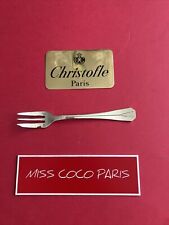 FOURCHETTE GÂTEAU ATLANTIDE 16 CM CHRISTOFLE FRANCE METAL ARGENTE TRÈS BEL ÉTAT