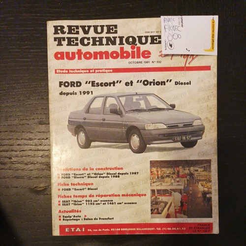 Revue technique ford - ford, escort