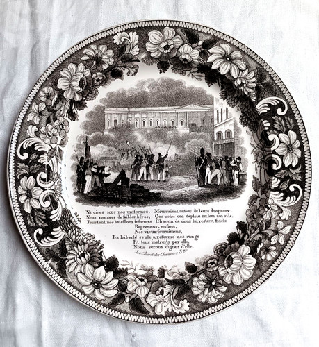 Assiette ancienne montereau - assiette,