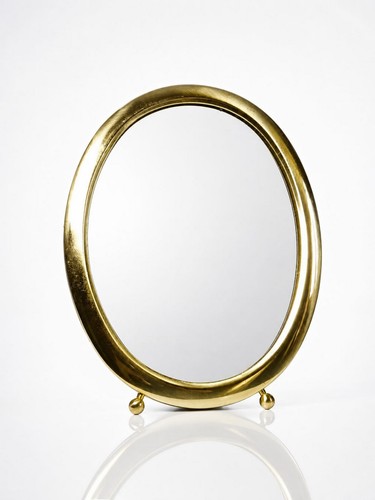 Miroir poser ovale cadre - poser,