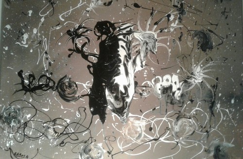Tableau contemporain toile - tableau,