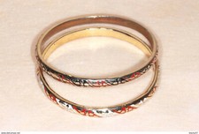 bracelet Plaqué Or et Email.