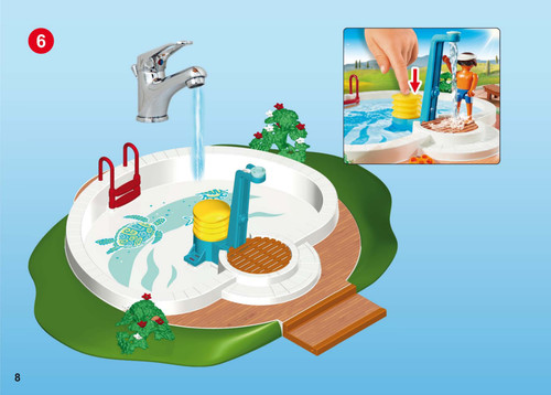 Playmobil 9422 piscine - :,