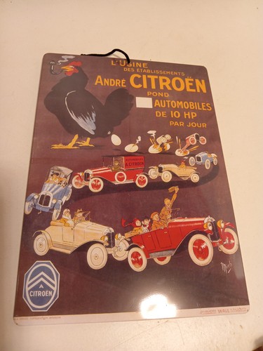 Plaque tole publicite - , citroen